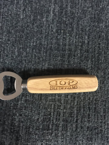 Wood bottle opener
