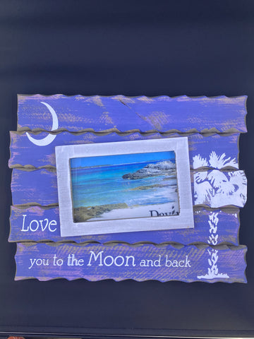 Love you to the moon and back frame