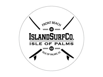 Decal Island Surf Co crossed boards